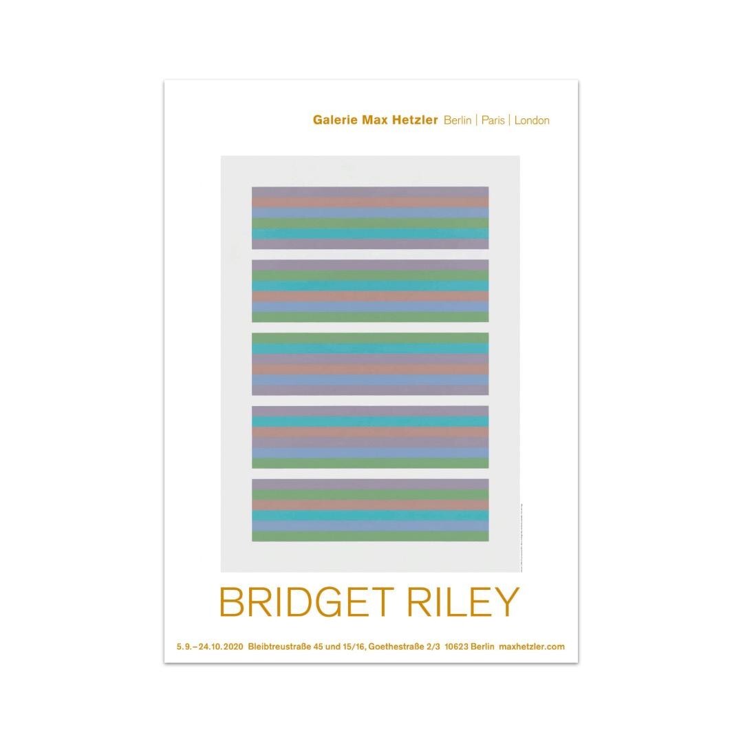 Bridget Riley Original Exhibition Poster