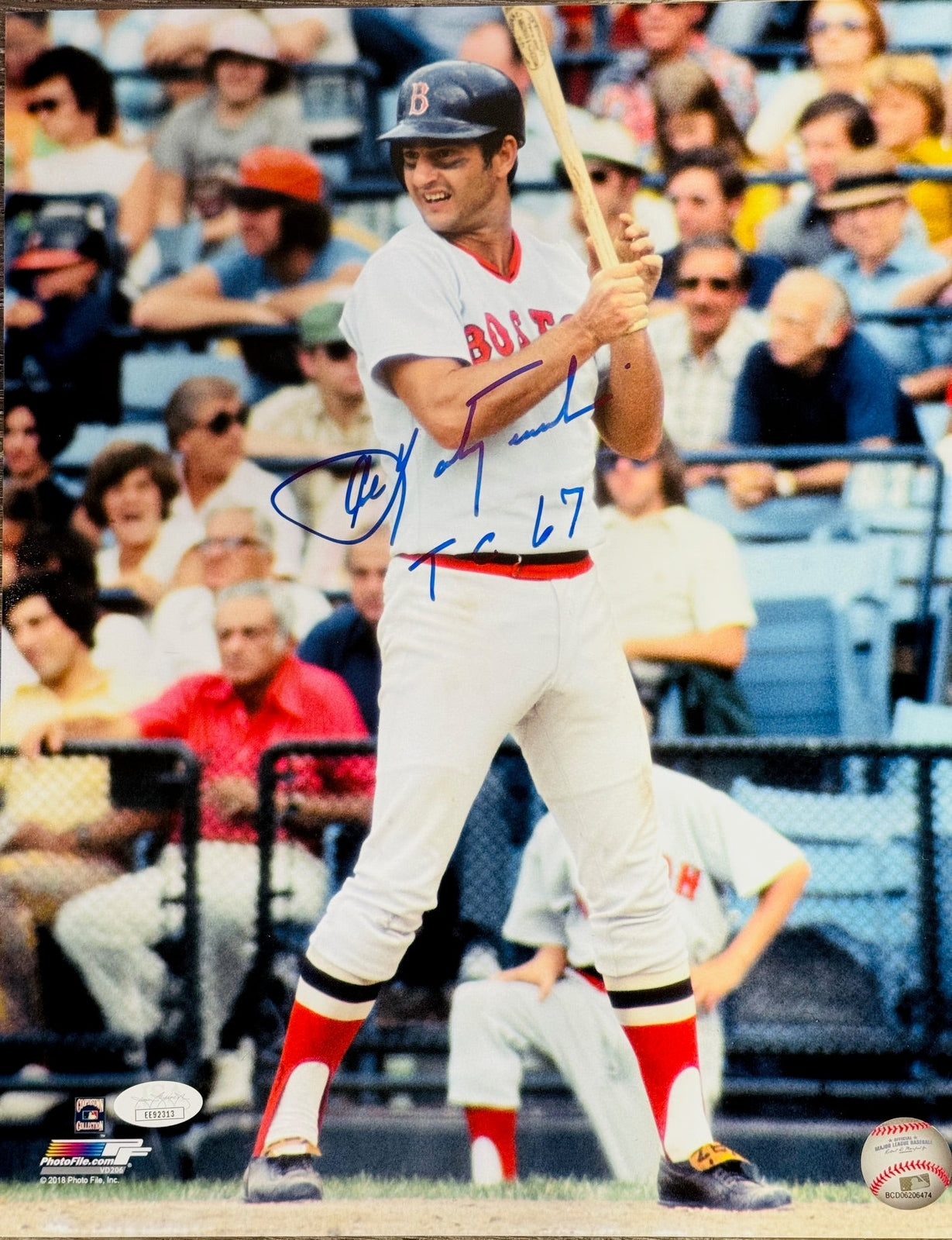 Carl Yastrzemski Autographed 11X14 Baseball Photo (Jsa)