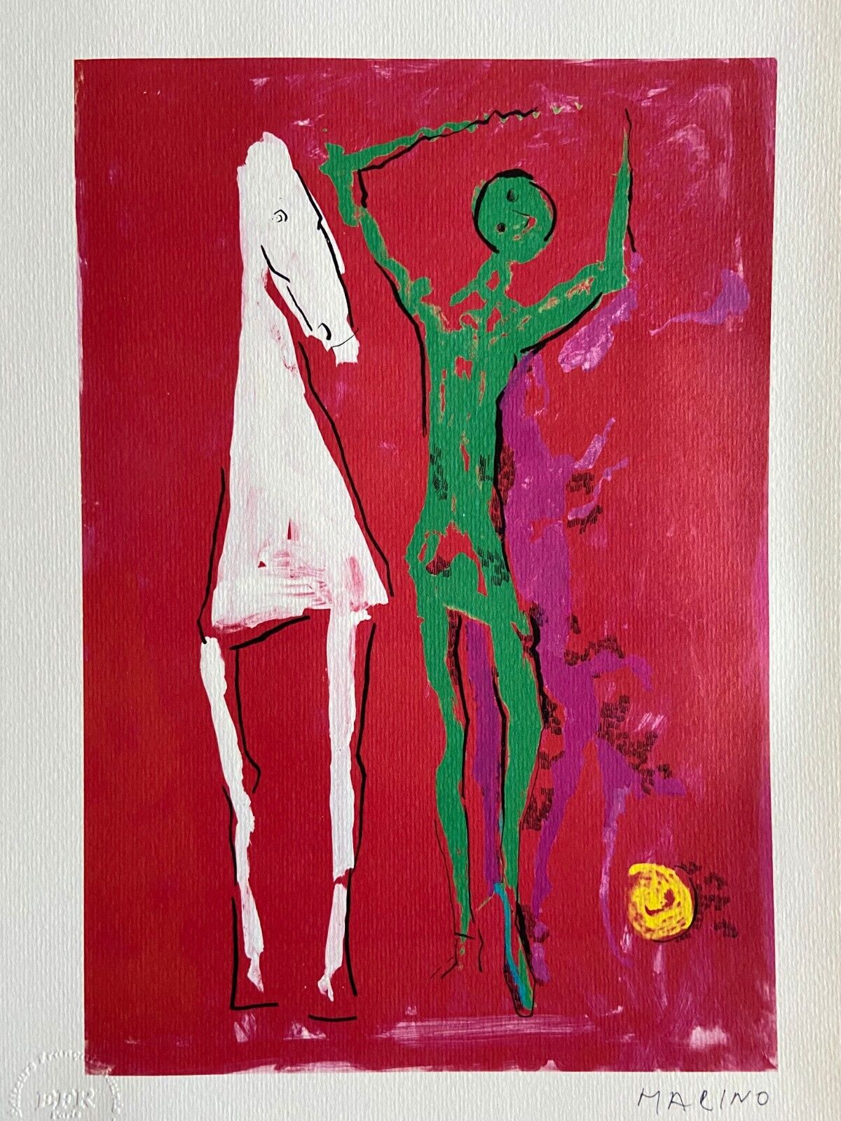 Marino Marini Lithograph Coa Numbered Limited