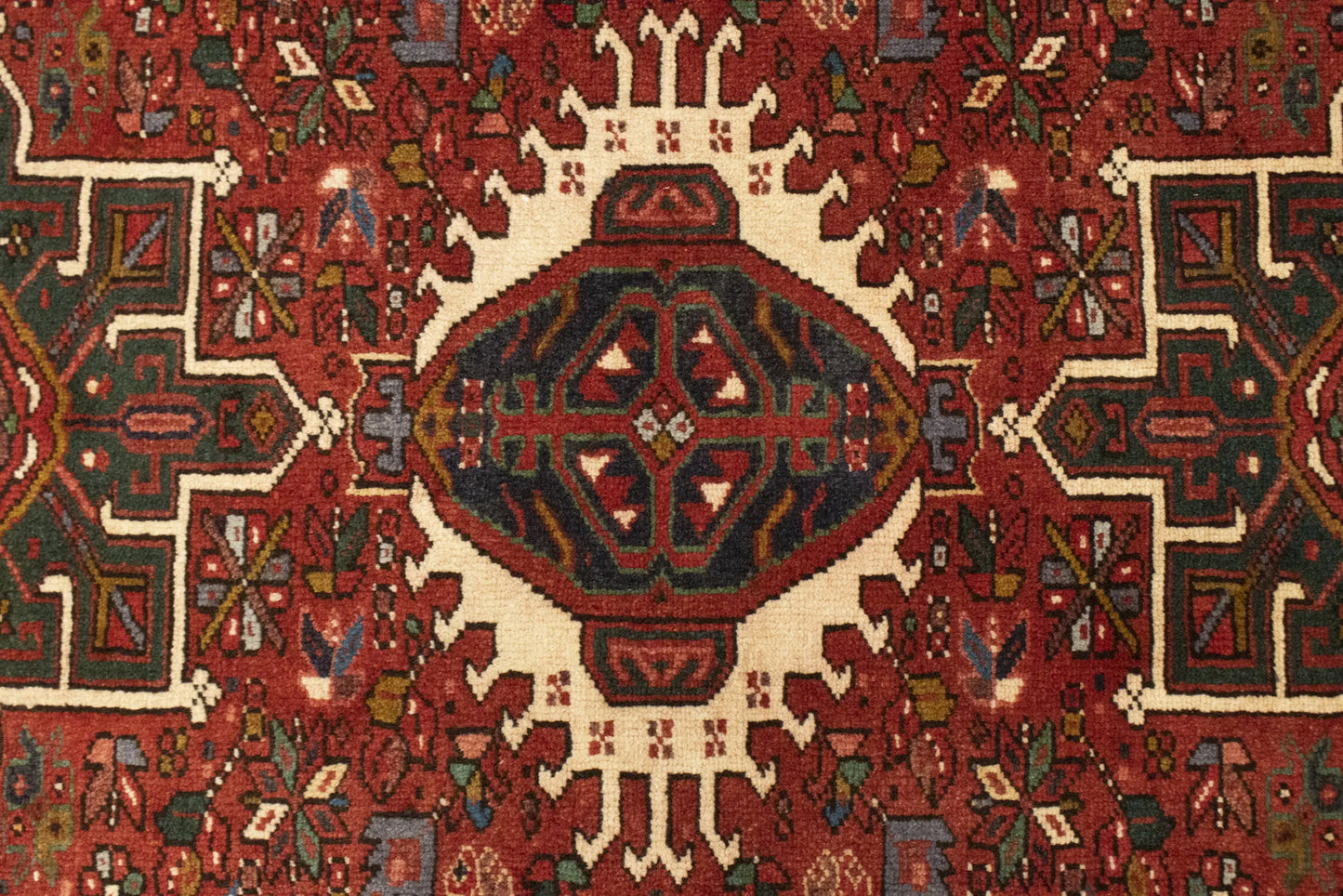 Handmade Vintage Tribal Geometric Area Rug Rusty