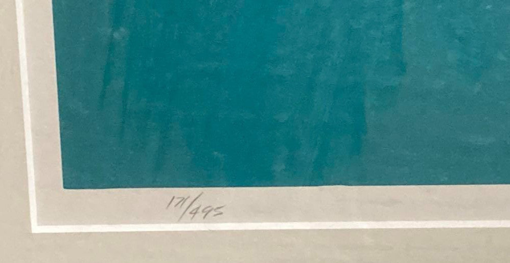 Keith Reynolds "Top Side" Signed Serigraph 171/495 Sailboat Marine Art Sheet