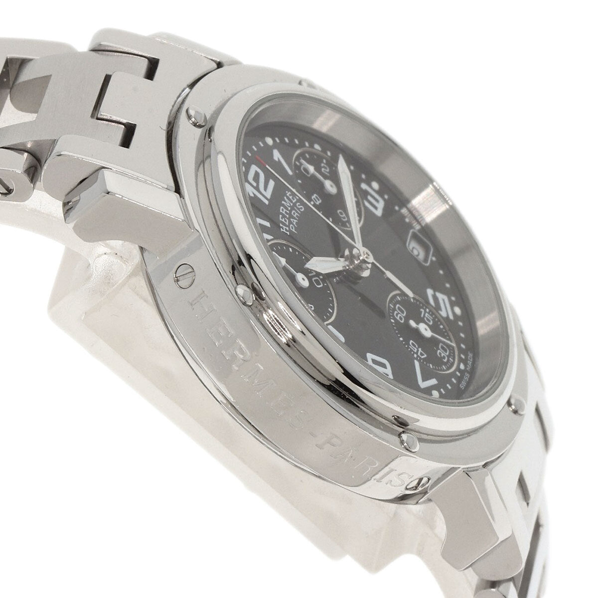 Hermes Clipper Chrono Watches Cl1.310 Stainless Steel/Stainless Steel Ladies
