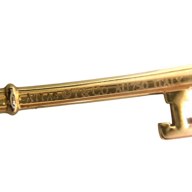 Tiffany & Co. Atlas Key Necklace Gold 750 With Diamonds