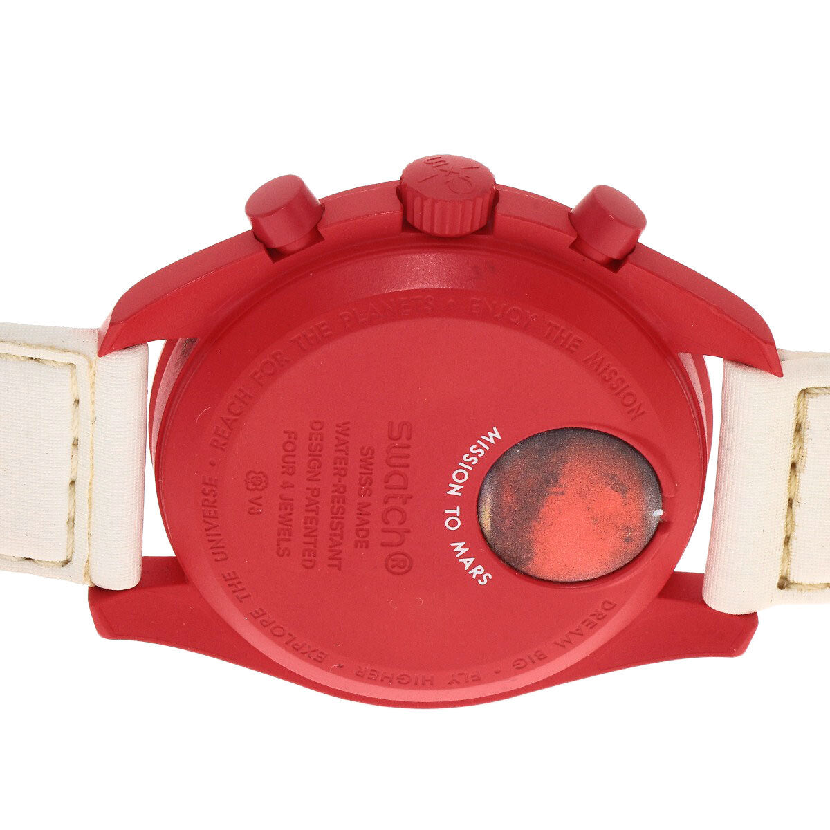 Swatch Omega Moonswatch Mission To Mars Watches So33R100 Ceramic/Nylon Mens