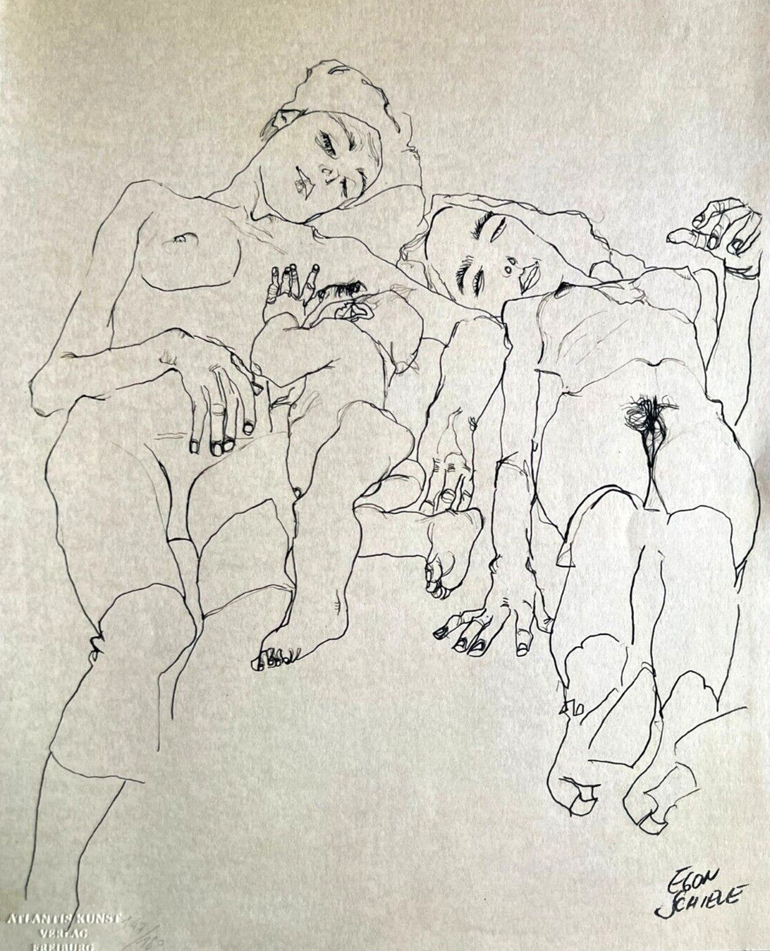Egon Schiele Lithograph C