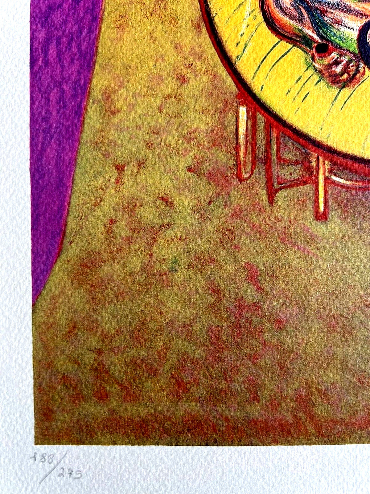 Francis Bacon Lithograph Coa Signed In Pen Numbered In Pencil Crayon 275Es