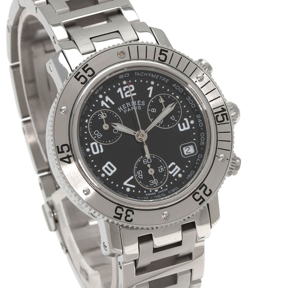 Hermes Clipper Diver Chronograph Watches Cl2.310 Stainless Steel/Stainless S...