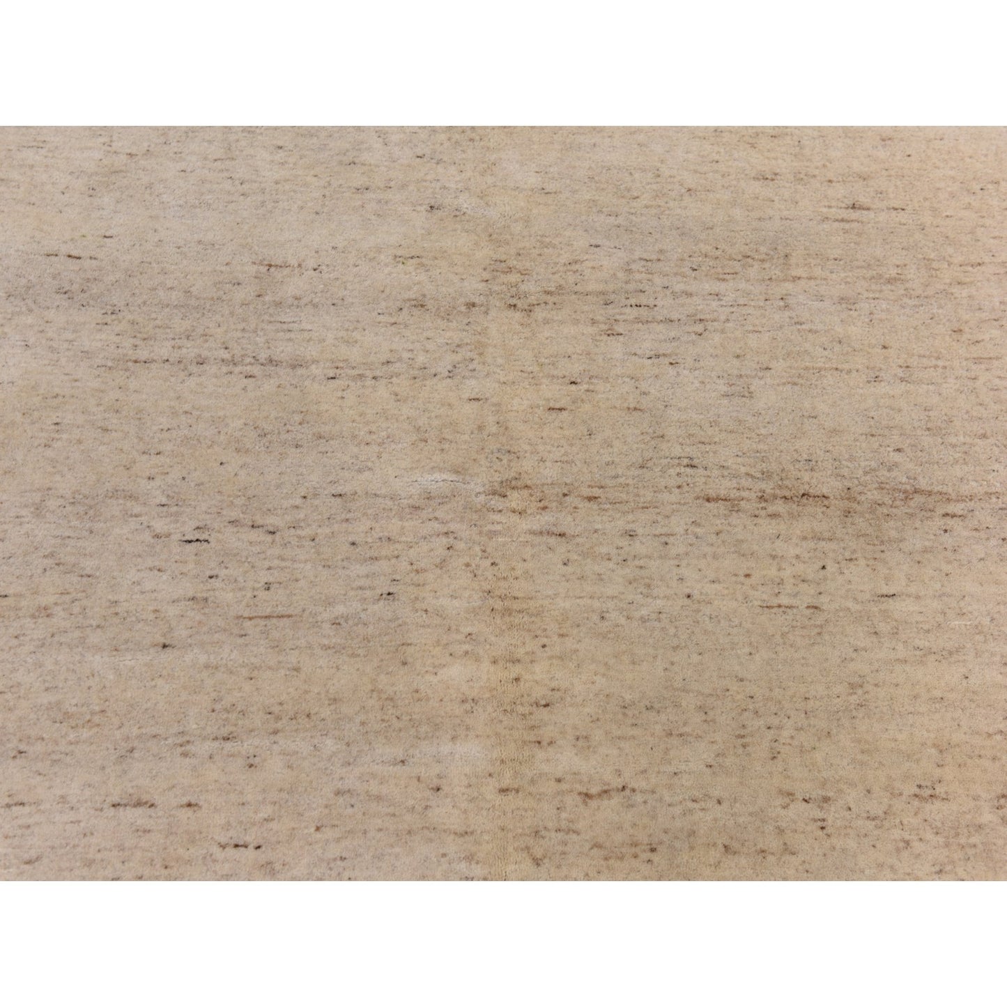 10'X13'2" Linen White Lori Buft Gabbeh Thick 100% Wool Hand Knotted Rug