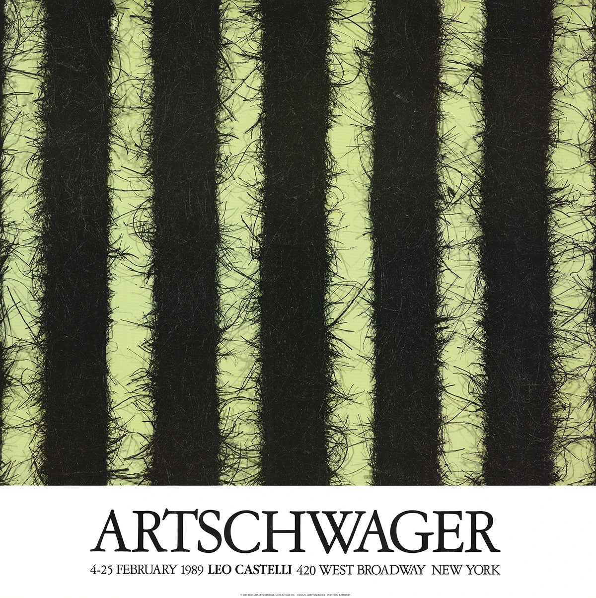 Richard Artschwager At Castelli'S " Poster Contemporary Black