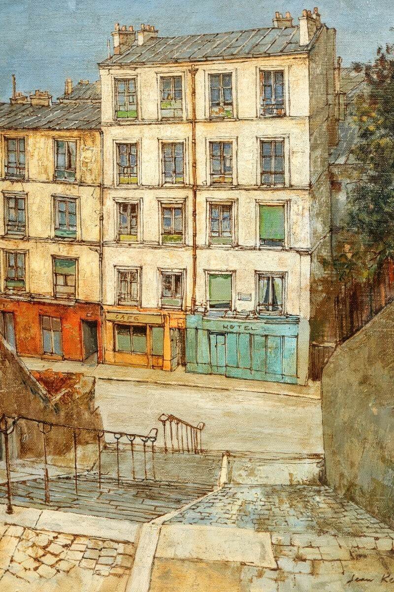 Jean Keime (French) - Montmartre Original Painting Oil On Canvas Signed Framed