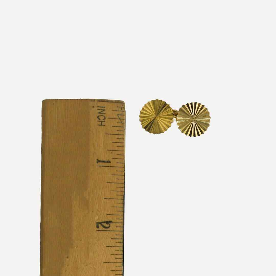 18K Yellow Gold Vintage Cartier Gold Cufflinks