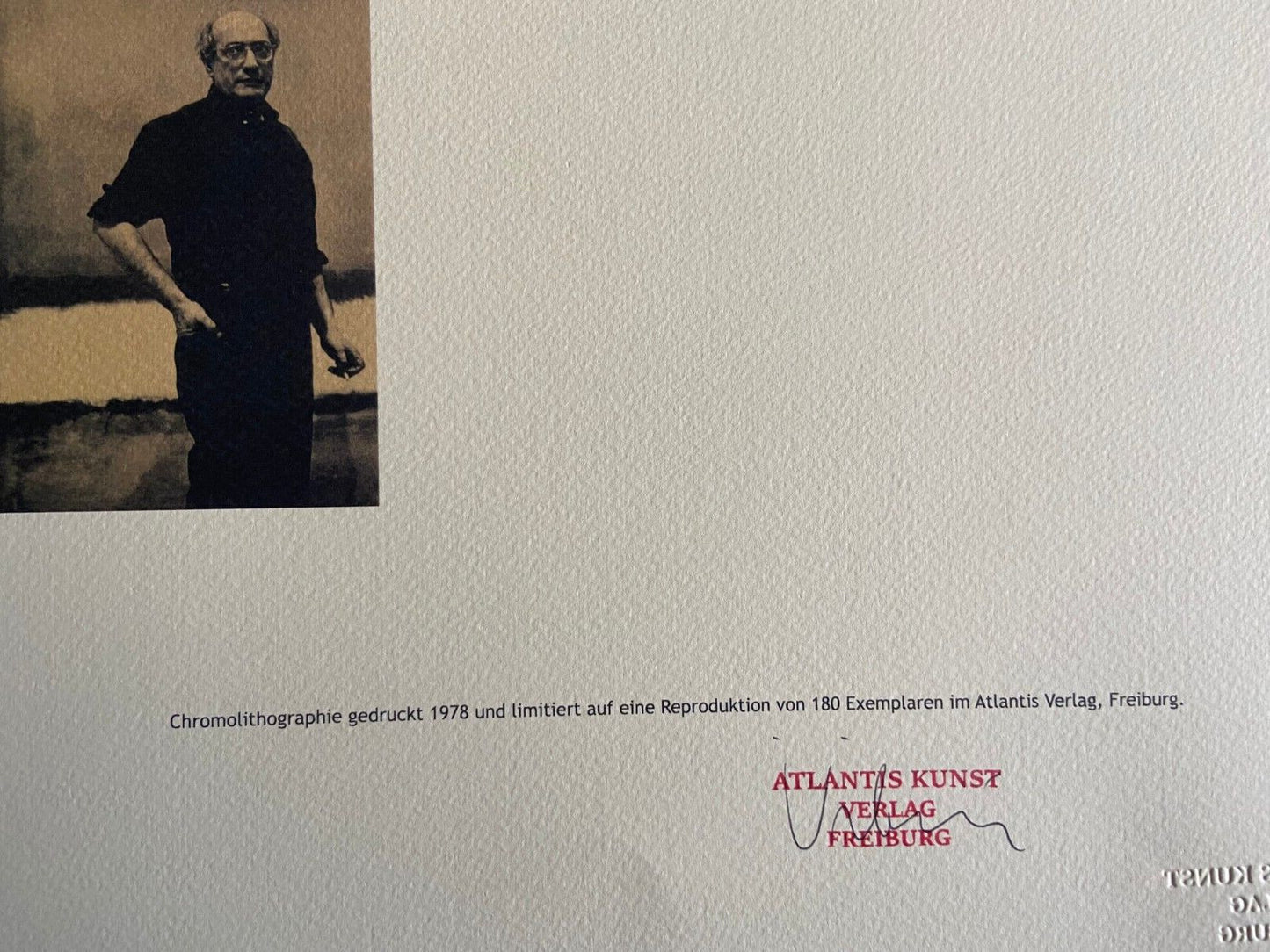 Mark Rothko Lithograph Coa Numbered Signed Op 180