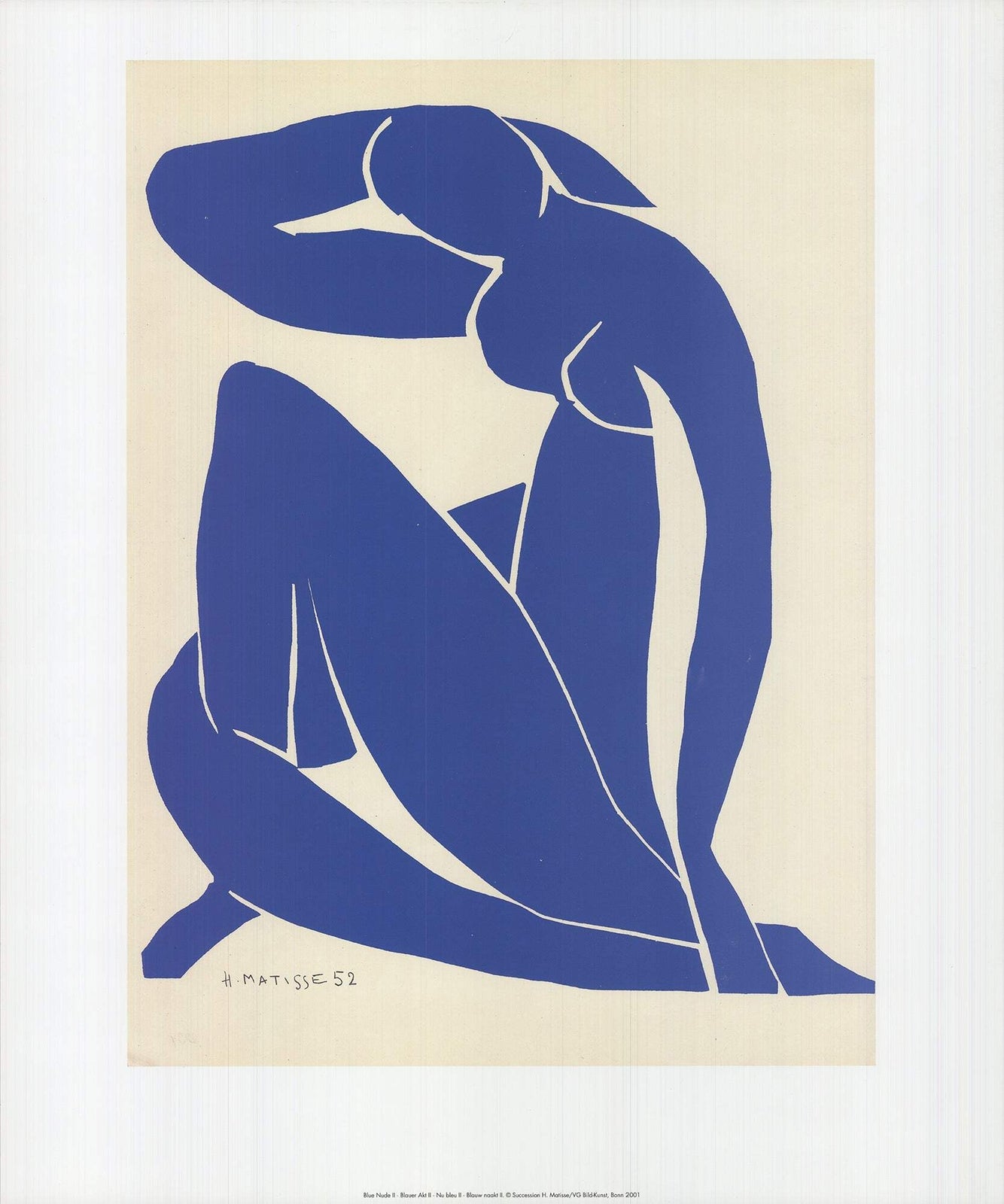 Henri Matisse Blue Nude Ii " Offset Lithograph Modernism