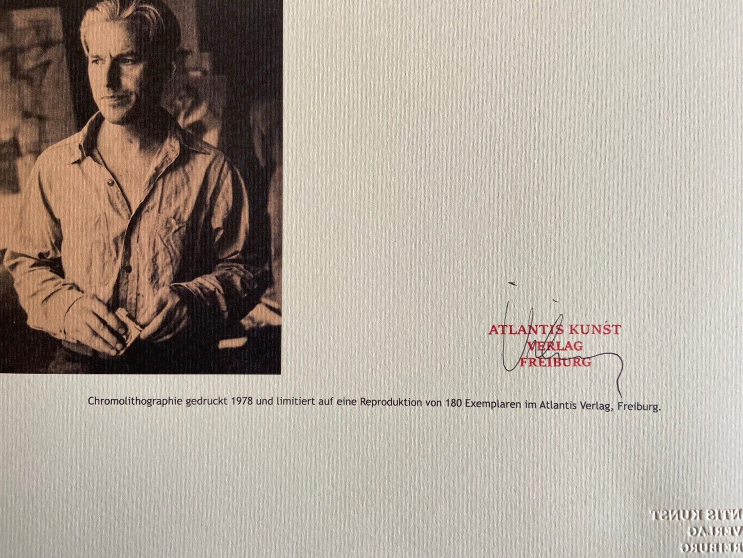 Willem De Kooning Action Painting Coa Signed
