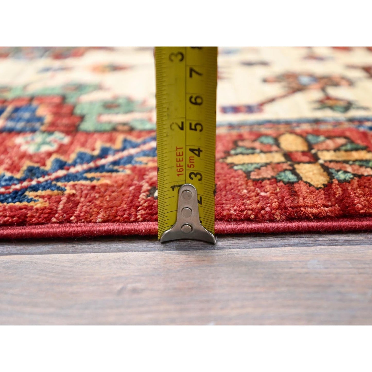 3'2"X6'1" Tuscan Beige Luxurious Wool Aryana Collection Oriental Rug