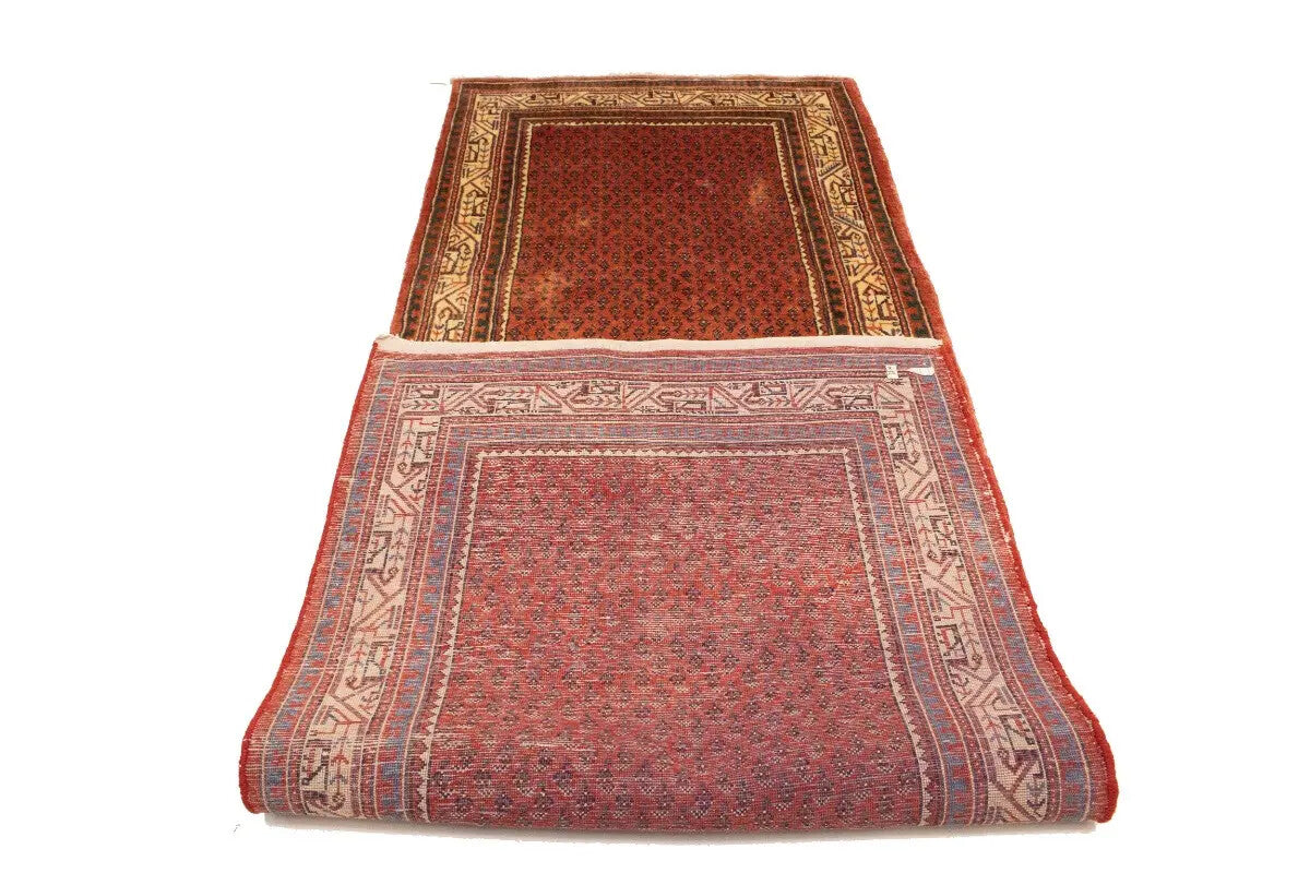 Semi-Antique Oriental Runner Rug Tribal Allover