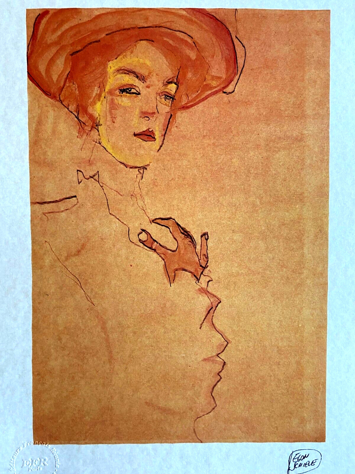 Egon Schiele Lithograph (Edvard Munch Amedeo Modigliani Franz Marc Balthus)