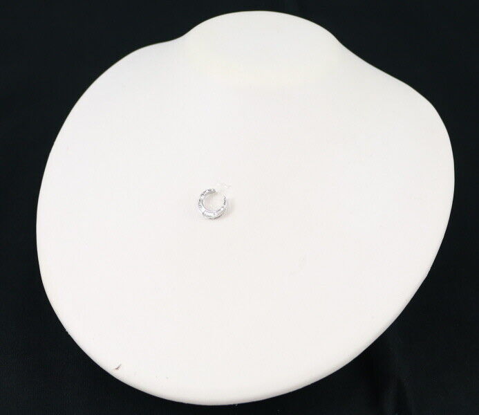 GSTV Pendant Diamond 0.18ct Moon 18K 750 White