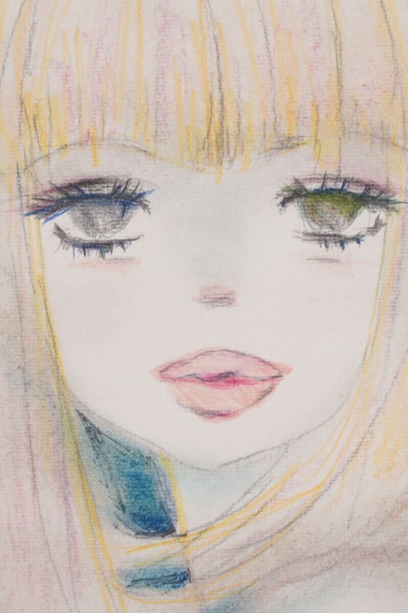 Ado Mizumori - Girl Original Lithograph Signed