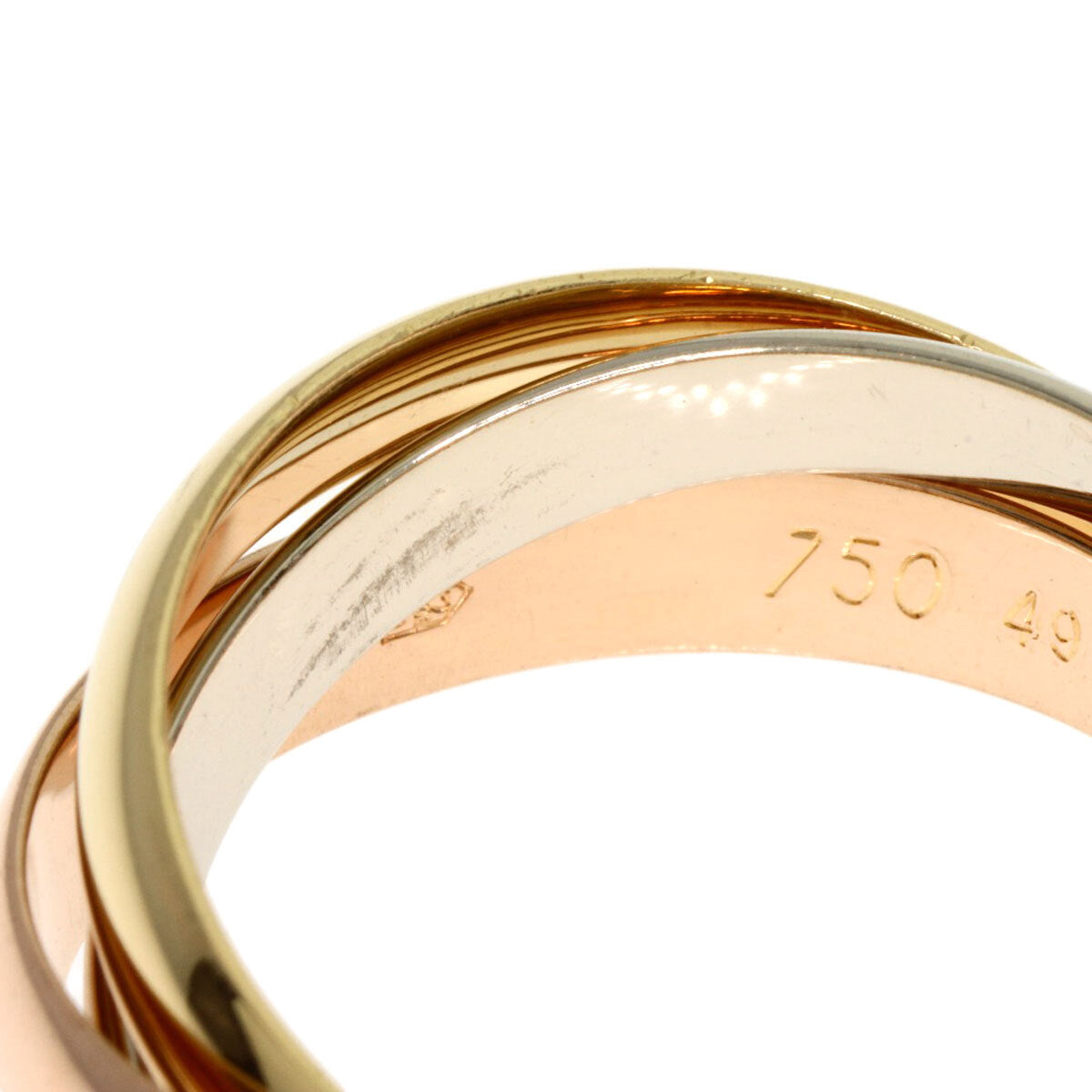 Cartier Trinity #49 Ring K18 Yellow Gold 18K Pink