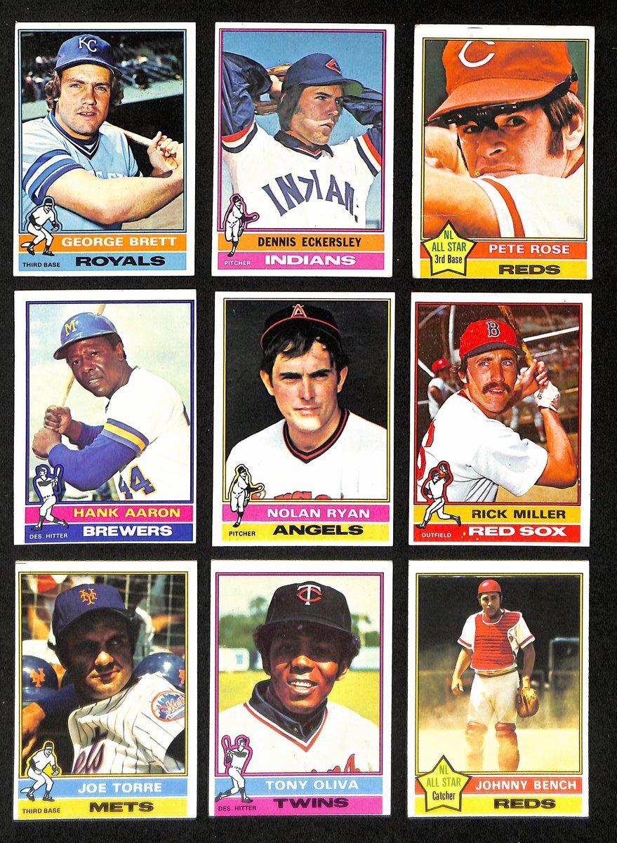1976 Topps Baseball Complete Set (660) Brett Rc