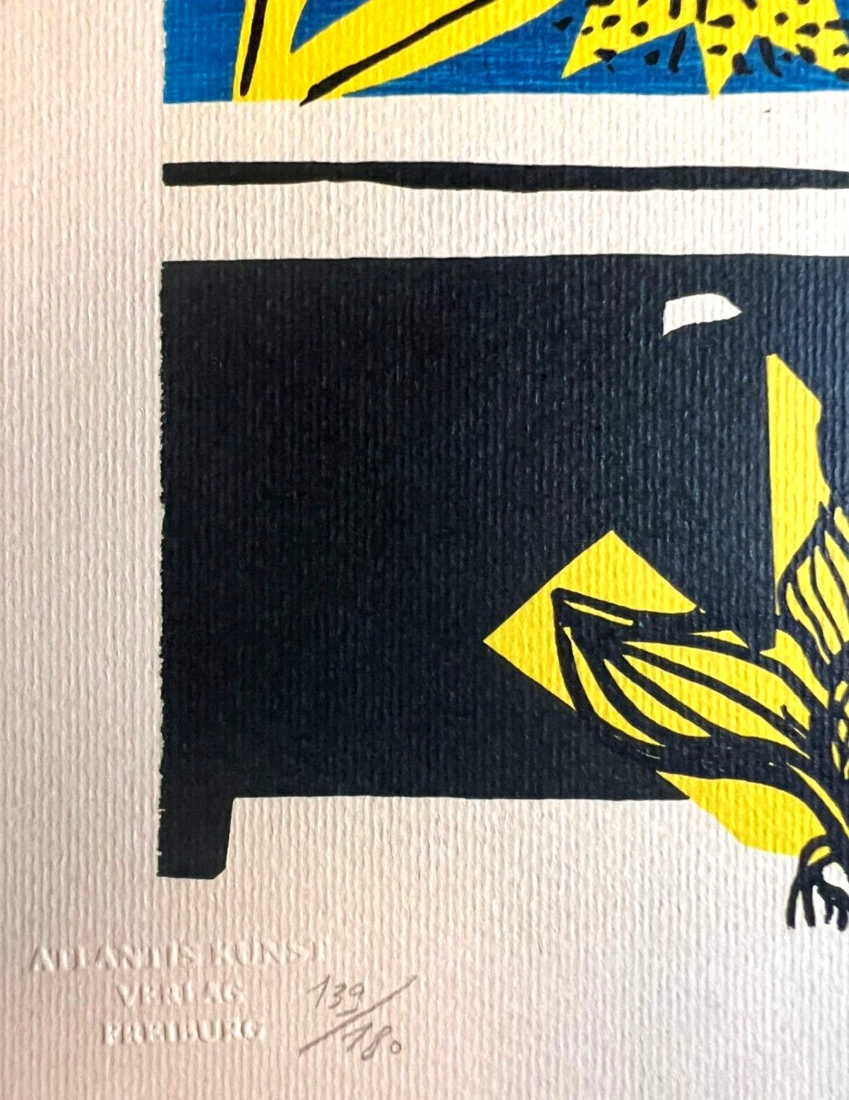 Le Corbusier Coa Lithograph Stamped Approved /