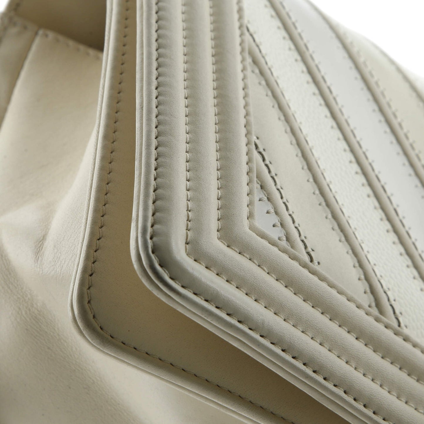 Chanel Boy Flap Bag Chevron Caviar And Calfskin Old Medium