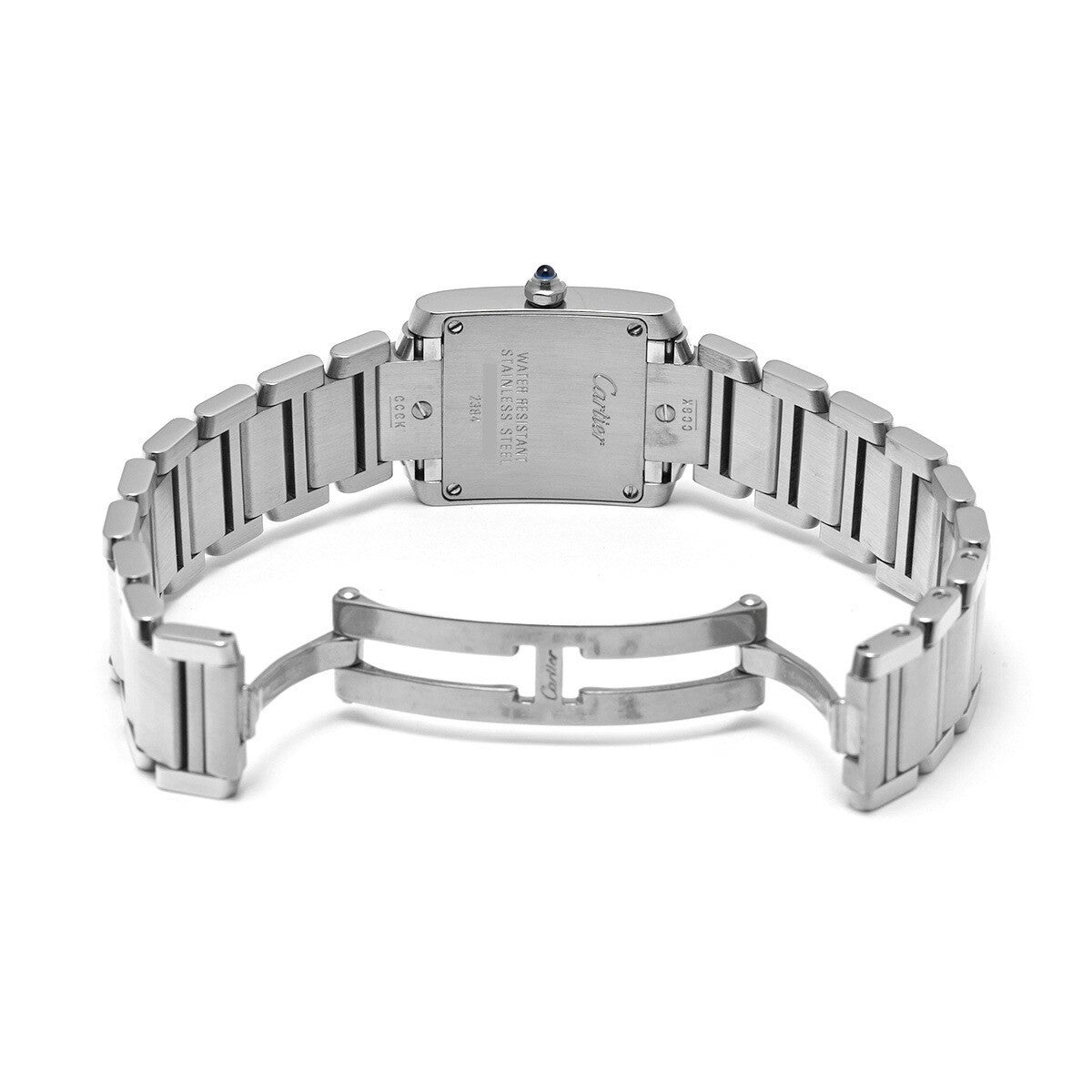 Cartier Tank Francaise Sm W51008Q3 Silver Ladies Used Watch #71467