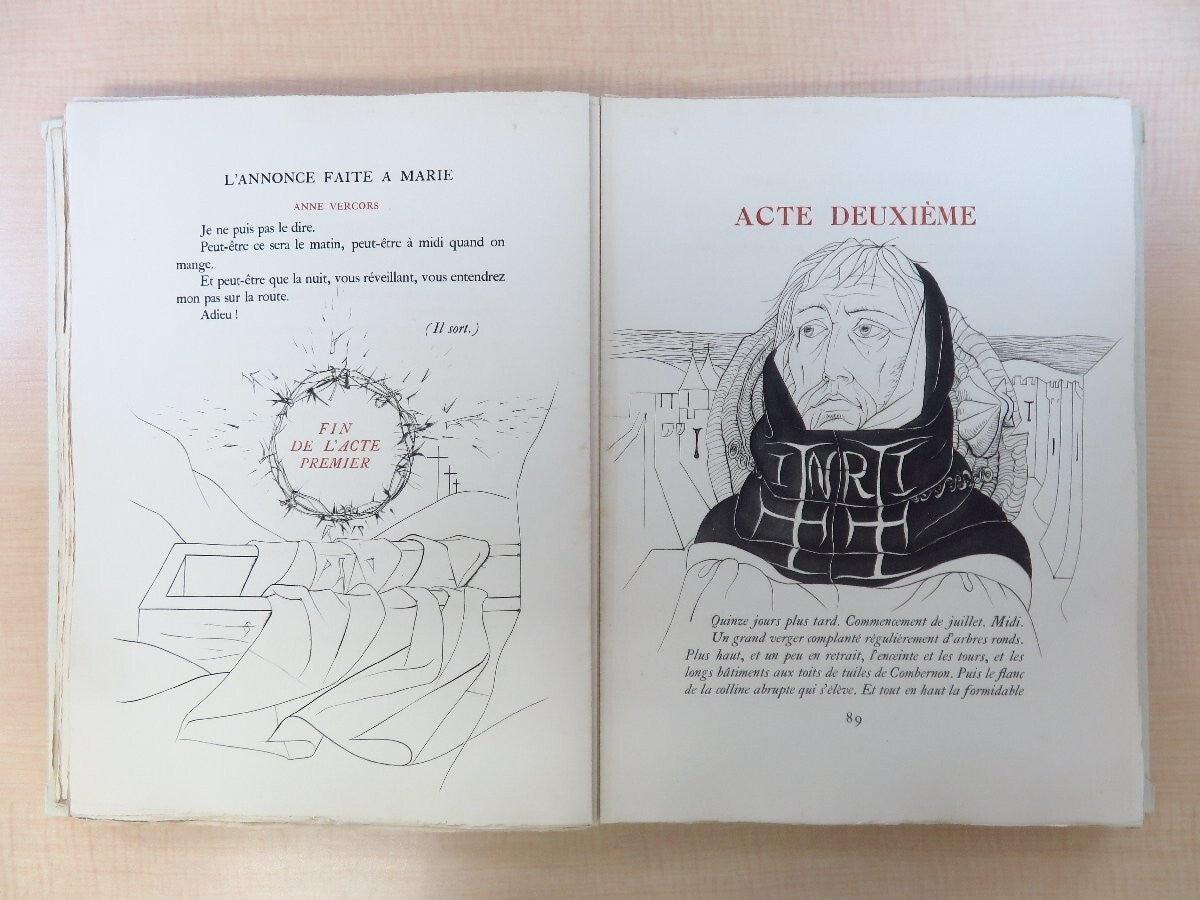 Paul Claudel L'Annonce Faite Marie 1950 1St Edition Tremois Illustrations