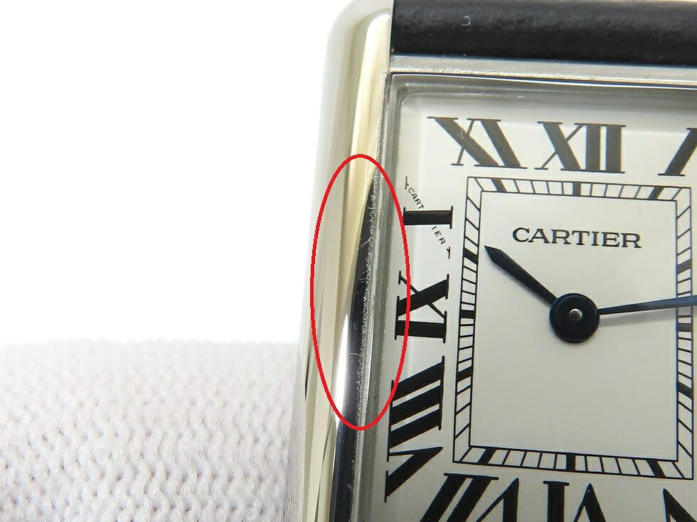 Cartier WSTA0042 Tank Must SM leather belt #048