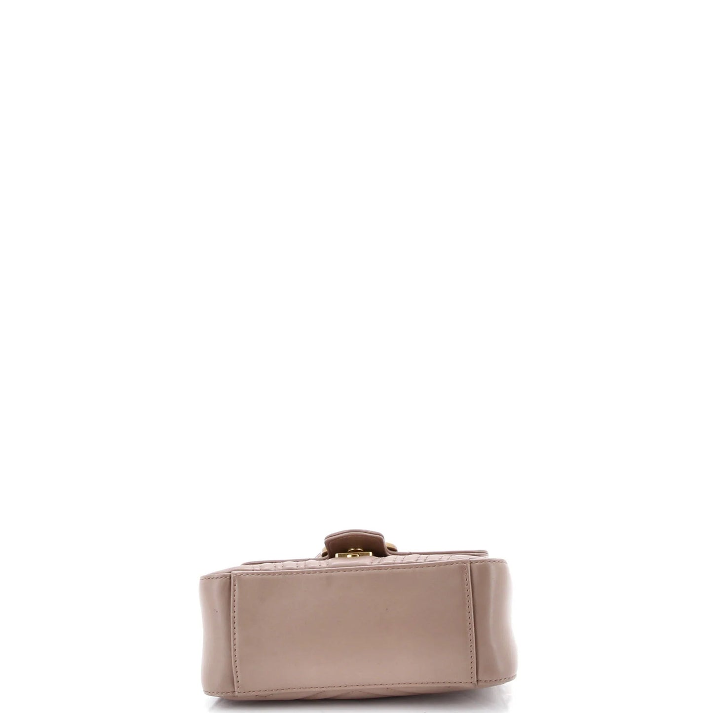 Gucci Gg Marmont Top Handle Flap Bag Matelasse Leather Mini