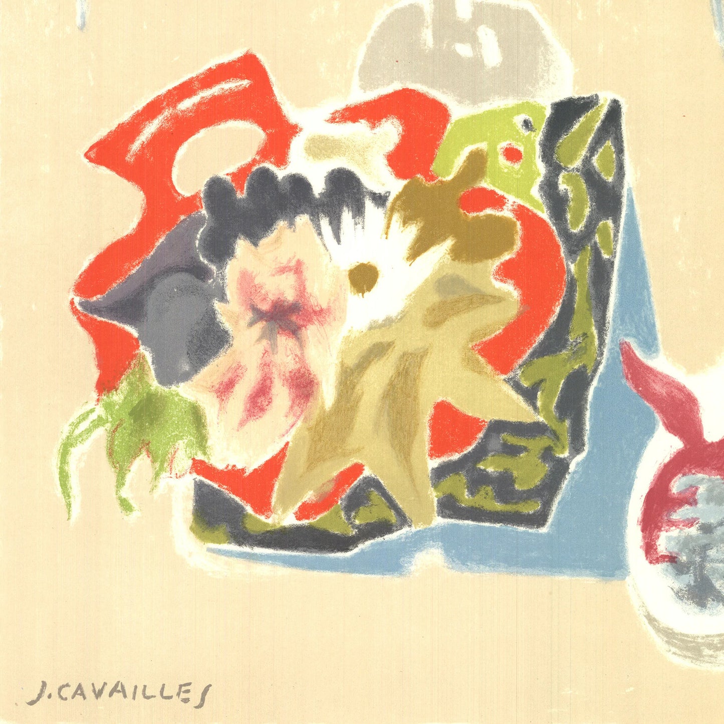 Jules Cavailles Musee Galliera " Lithograph Contemporary
