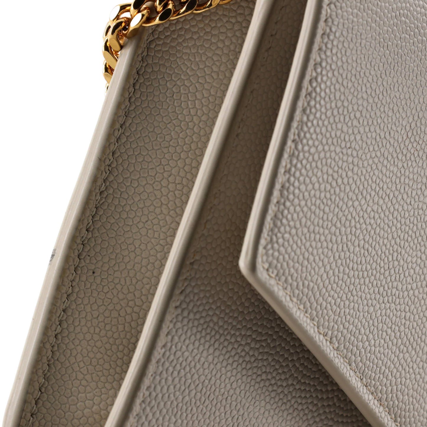 Saint Laurent Uptown Chain Wallet Leather