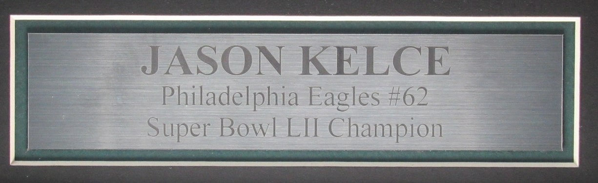 Jason Kelce Signed/Auto Green Philadelphia Eagles Jersey Framed Psa/Dna 189798