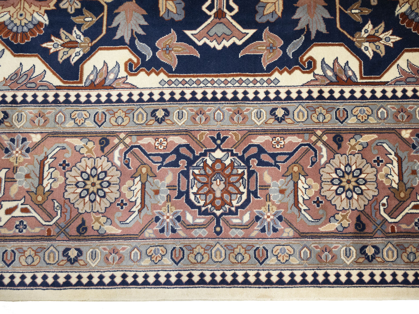 Hand-Knotted Vintage Serapi Oriental Rug 9X12 Ft