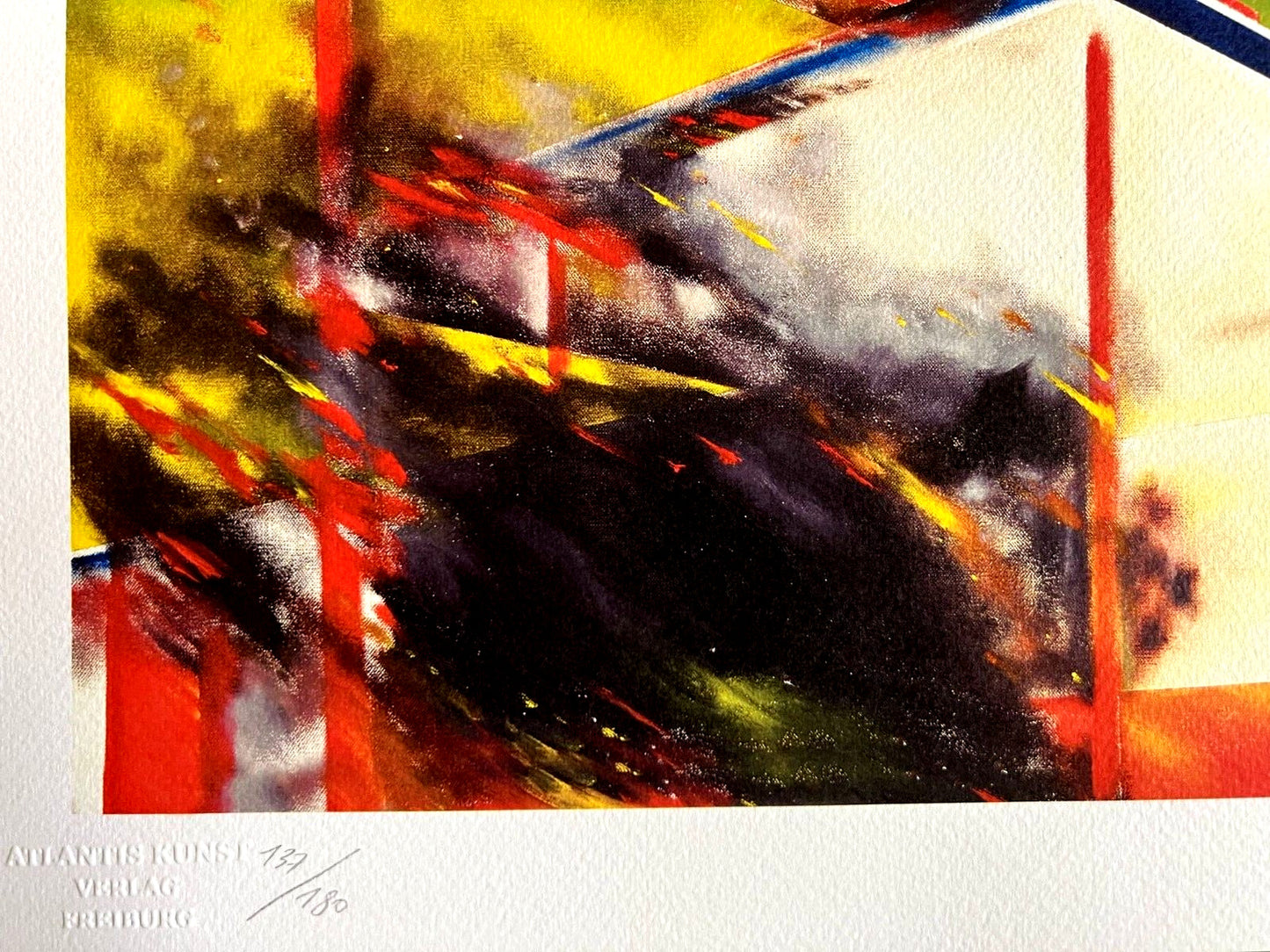 Ed Ruscha Lithograph (1991 Signed Coa) Numbered Pencil Certified