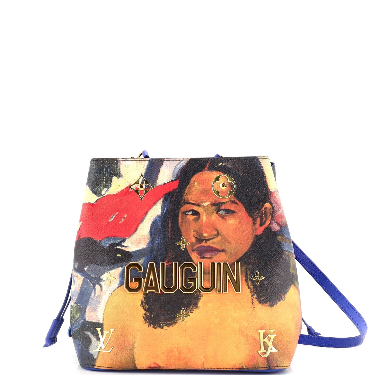 Louis Vuitton Neonoe Handbag Limited Edition Jeff Koons Gauguin Print Canvas