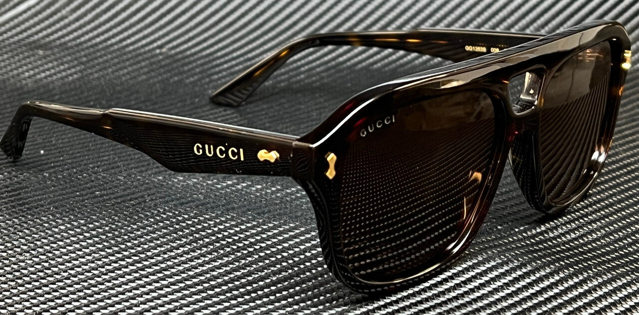 Gucci Gg1263S 006 Brown Havana Medium Men'S 57 Mm