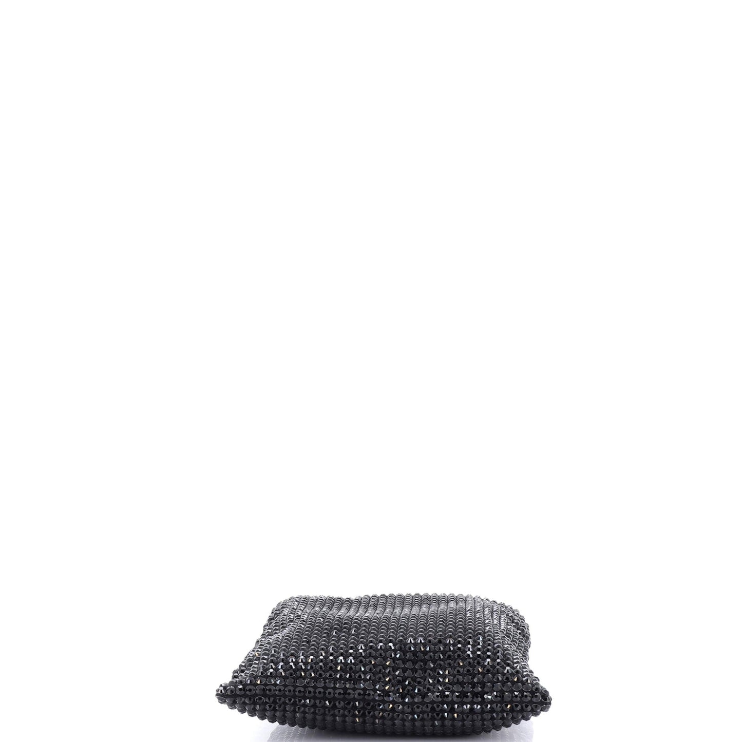 Prada Convertible Open Tote Crystal Embellished Satin Mini