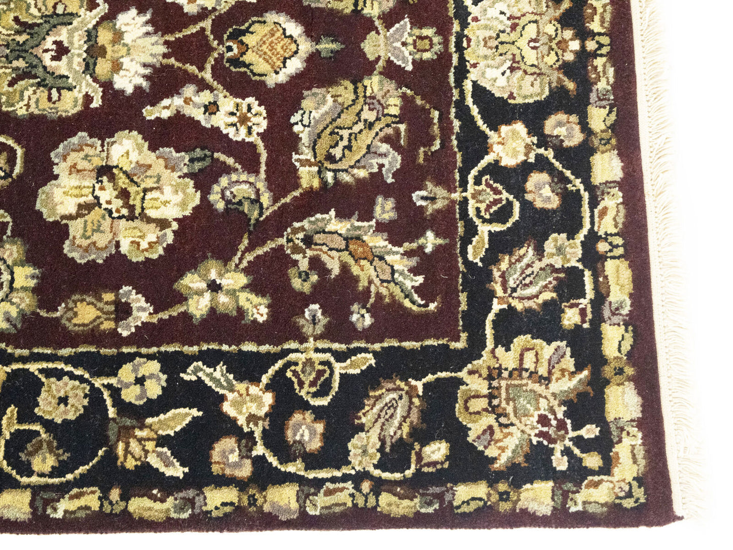Handmade Agra Jaipur Rug Floral Thick Pile