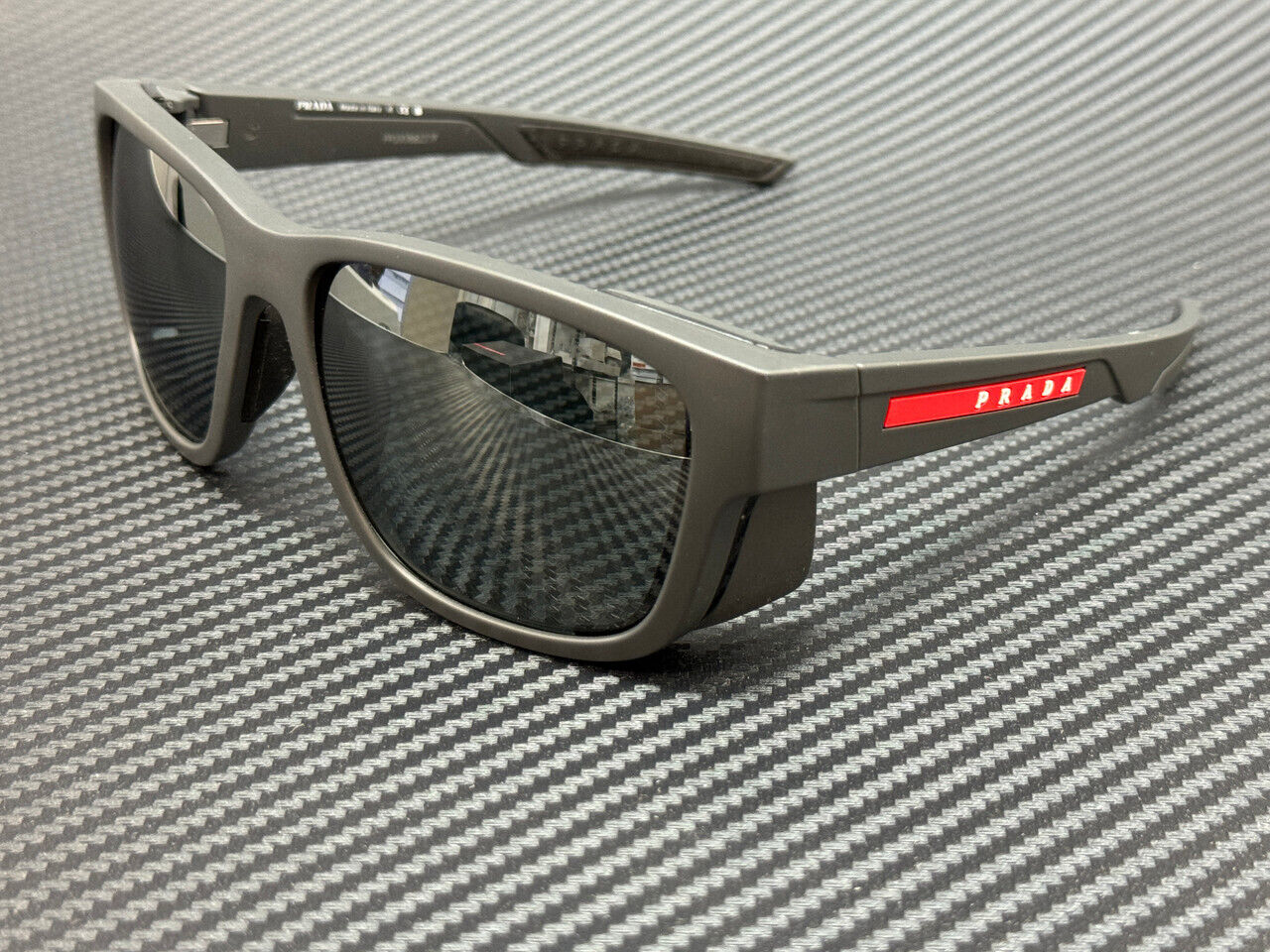 Prada Linea Rossa Ps 07Ws Ufk60A Grey Rubber