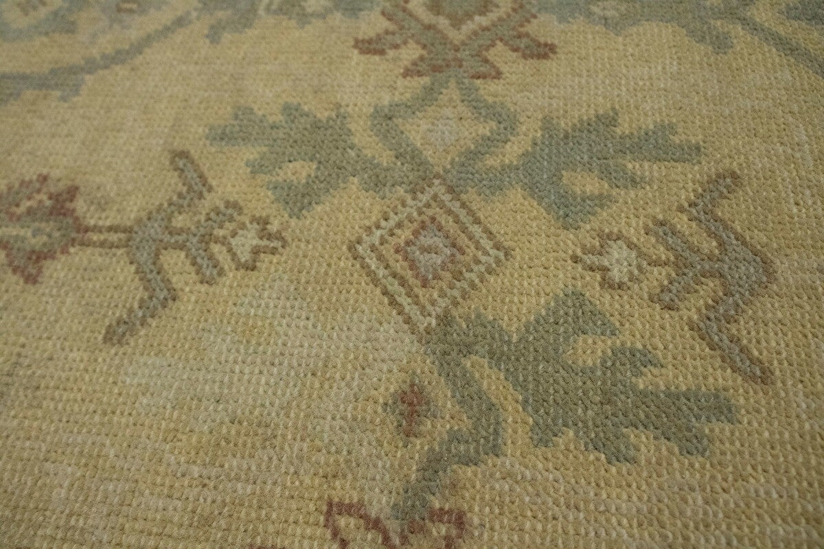 Hand-Knotted Oriental Rug Muted Antique-Washed