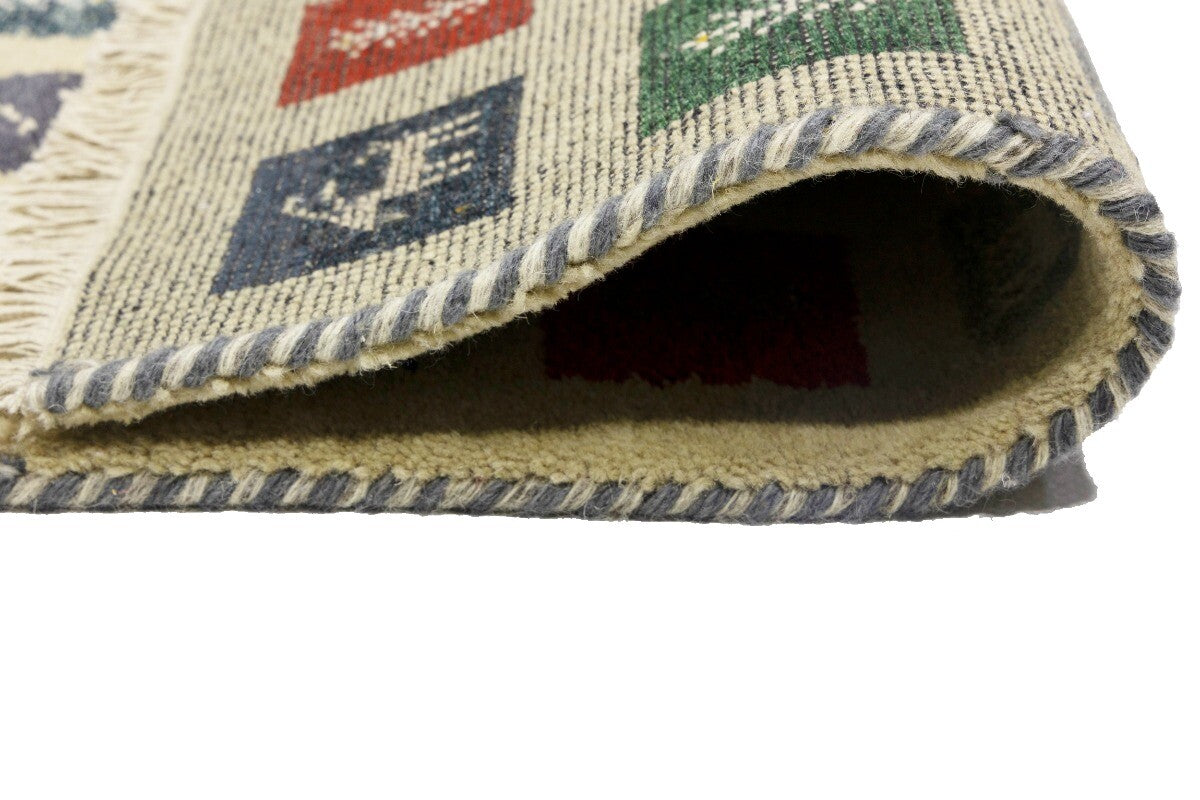 Handmade Pictorial Tribal Indo-Gabbeh Oriental