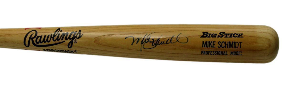 Mike Schmidt Hof Autographed Rawlings Big Stick
