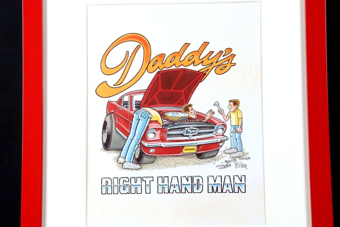 George Trosley Original Pen Drawing Daddy'S