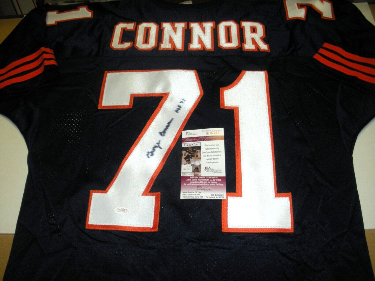 George Connor Chicago Bears,Hof Jsa/Coa Signed