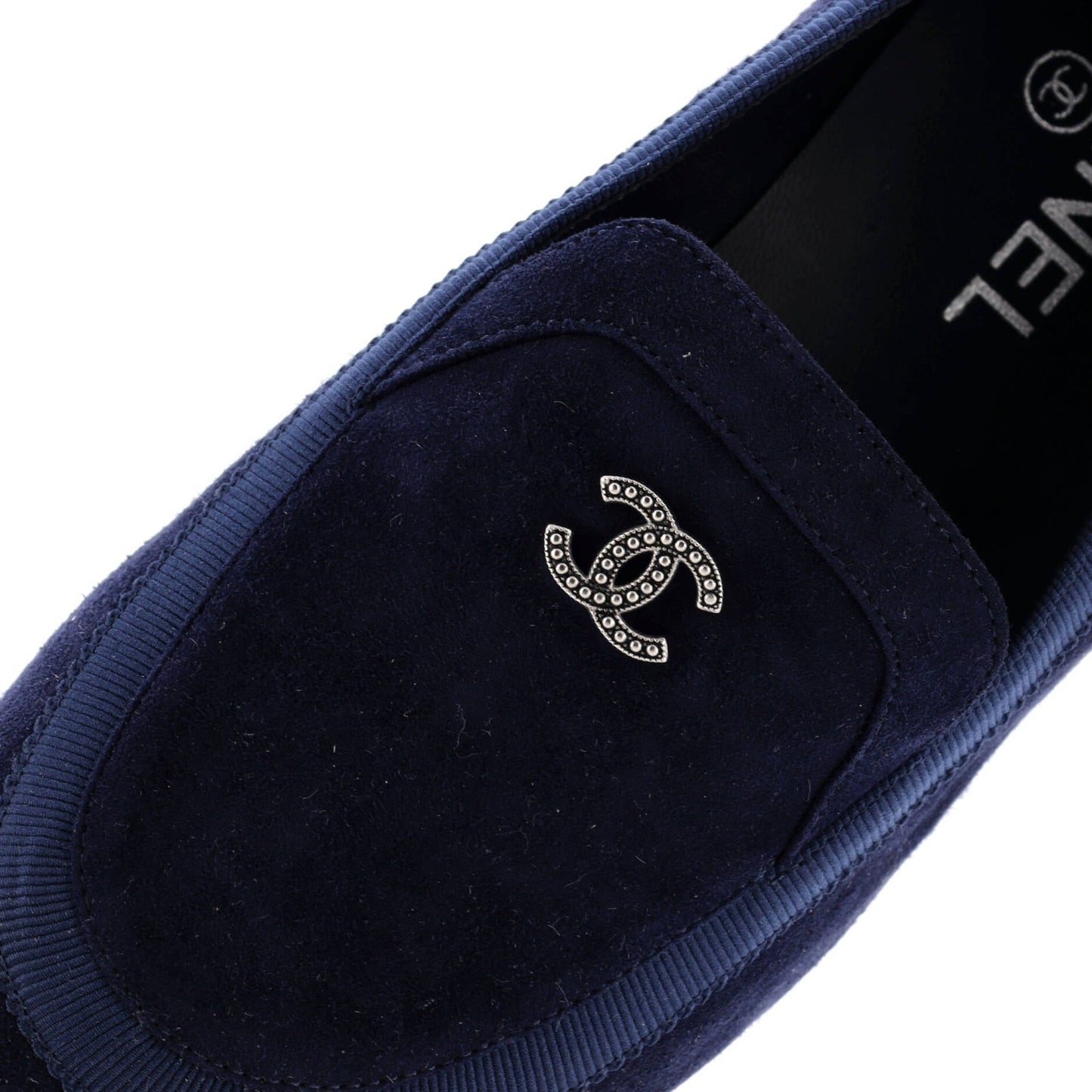 Chanel Women'S Cc Loafers Suede