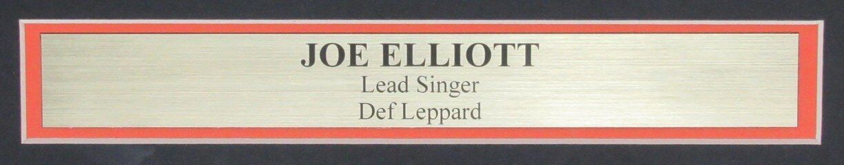 Joe Elliott Autographed 16X20 Photo Def Leppard