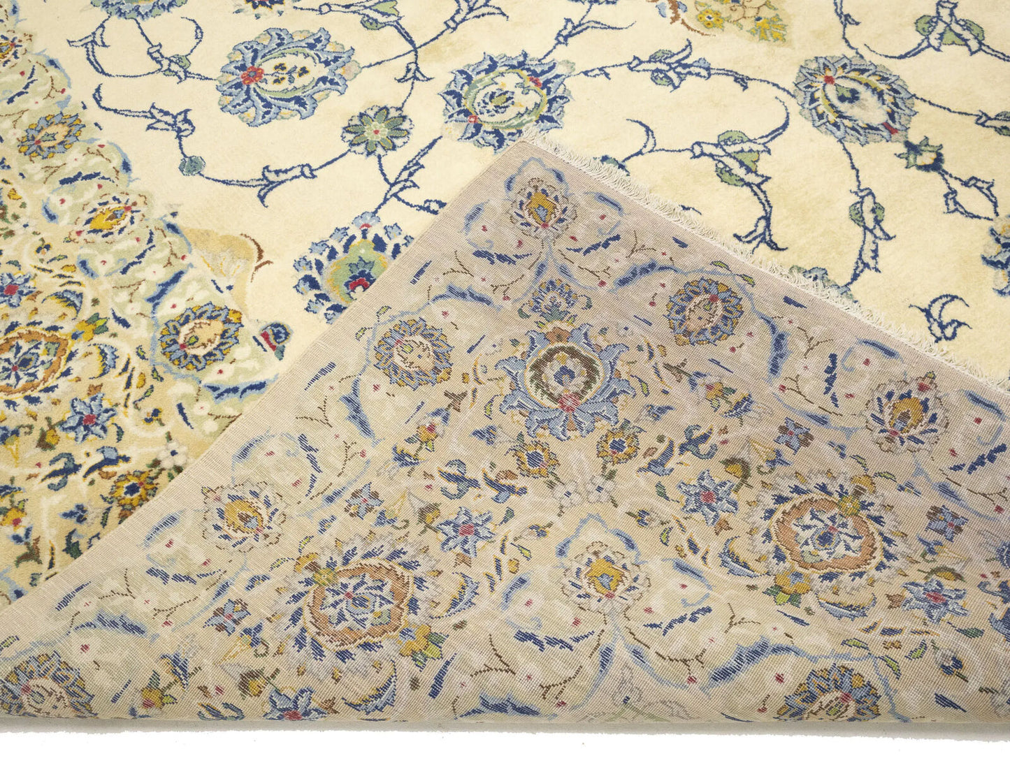 Semi-Antique Vintage Signed Handmade Wool Rug