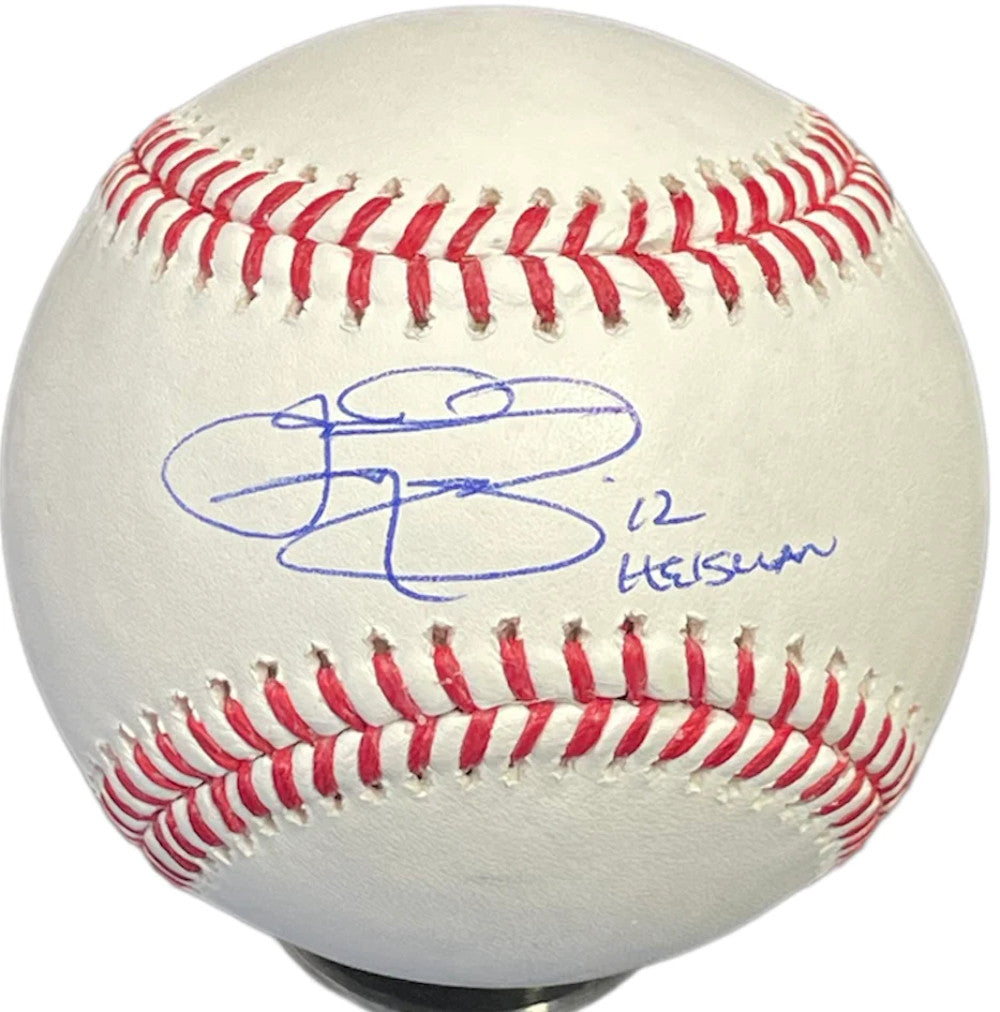 Johnny Manziel "12 Heisman" Autographed Baseball (Psa)